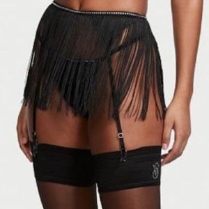 VICTORIA SECRET VERY SEXY FRINGE GARTER BELT